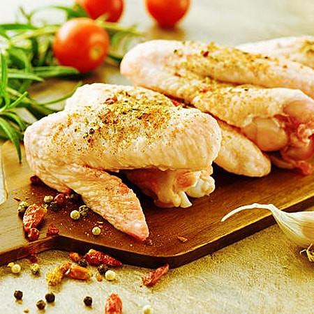 Крилца от свободно отгледано пиле от Les Landes