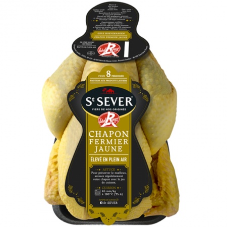 Свободно отгледан фестивален капон от Les Landes