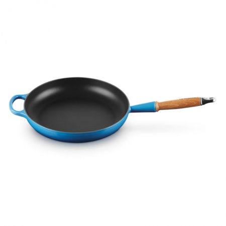 Le Creuset - WOODEN HANDLE FRYNG PAN / 28 cm ЦВЯТ: AZURE BLUE