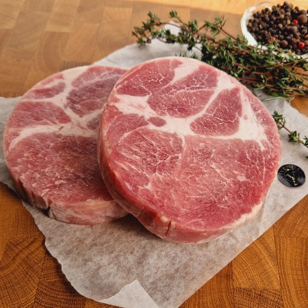 Свински врат стек BBQ