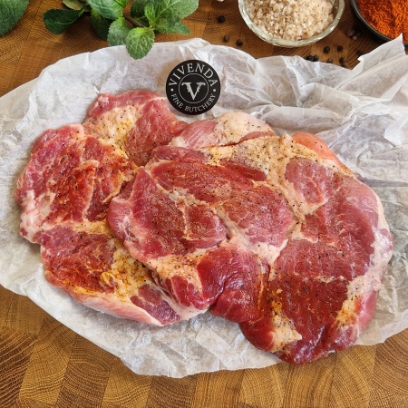 Свински врат стек за скара