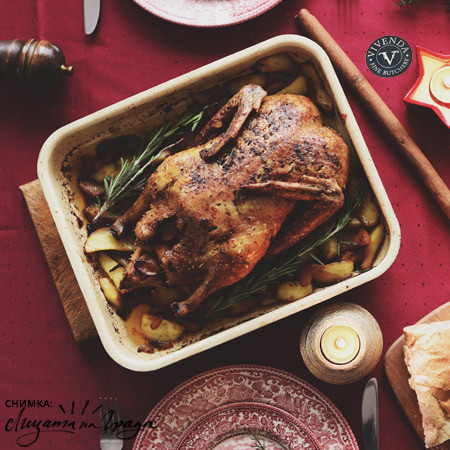 Свободно отгледана женска патица от Les Landes